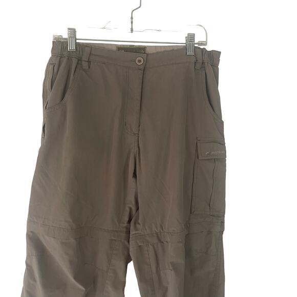 Mountain Life Women's Size 12 Olive Green Outdoor Convertible Shorts Pants - Picture 2 of 11
